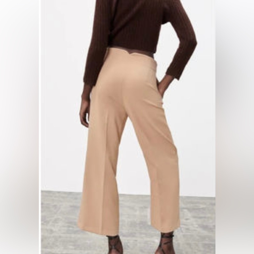 Zara Wide Leg Pintuck Pants - Picture 3 of 14